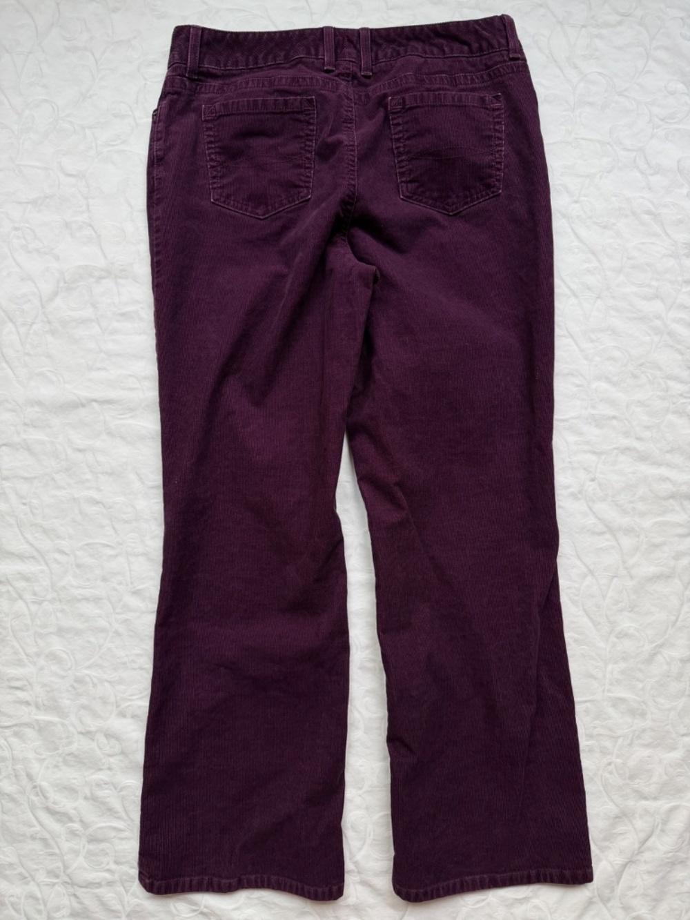 Women’s L.L. Bean Corduroy Brown Tan Purple Bundle Sz 12 - Picture 10 of 12